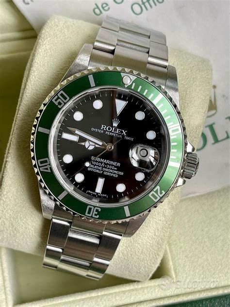 subito.it rolex submariner verde|rolex sottomarino stampato.